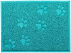 Pet Cat Litter Mat,MUEQU Waterproof Pet Box Mat Food Bowl Mat Cat Litter Trap Mat, Litter Trapper Mat,PVC, 30 X 40 Cm,Easy To Clean (Green) -Zoo Shop 61cjC1md wL. AC