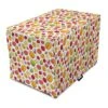 Lunarable Fruit Dog Crate Cover, Colorful Pattern With Natural Food Mango Lychee Guava Feijoa And Carambola, Easy To Use Pet Kennel Cover For Small Dogs Puppies Kittens, 18 Inch, Multicolor