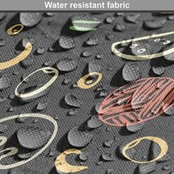 Ambesonne Cartoon Dog Crate Cover, Sketches Of Pizza Ingredients Yummy Food Theme, Easy To Use Pet Kennel Cover For Small Dogs Puppies Kittens, 22 Inch, Dark Taupe Grey Coral -Zoo Shop 61jVmRoVlOL