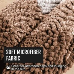 LeashBoss - Brown Bathroom Rugs, Extra Large Bathmat - Soft, Absorbent, Thick, Non-Slip Microfiber Bath Mat For Bathrooms, Showers, Tubs, And Doorways For Dogs Muddy Paws Machine Washable (34.5 X 24) -Zoo Shop 61kertUDXqL