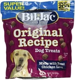 Bil-Jac Dog Treats - Original Recipe Chicken Liver Soft Puppy Training Treat Rewards, 20oz Resealable Double Zipper Pouch (2-Pack) -Zoo Shop 61n 3qrOupL. AC