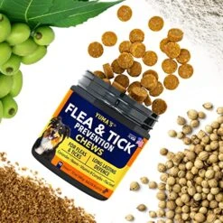 Yuma Natural Flea And Tick Chews For Dogs- Coriander, Neem. Flax Seed And Vitamins Complex For Flea And Tick Prevention For Dogs 9 Yuma Natural Flea And Tick Chews For Dogs- Coriander, Neem. Flax Seed And Vitamins Complex For Flea And Tick Prevention For Dogs -Zoo Shop 61nfxHDjvIL