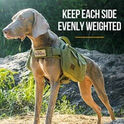 OneTigris Dog Pack Hound Travel Camping Hiking Backpack Saddle Bag Rucksack For Medium & Large Dog (Ranger Green, Large) -Zoo Shop 61nnn0Xo9SL