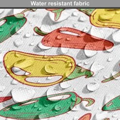 Lunarable Pepper Dog Crate Cover, Vegetarian Food And Vegetables Pattern Exotic Hot Ingredients Mexican Cusine Element, Easy To Use Pet Kennel Cover For Small Dogs Puppies Kittens, 48 Inch, Multicolor -Zoo Shop 61o62EY3FfL