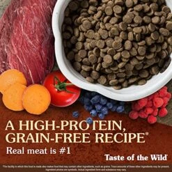 Taste Of The Wild High Prairie Canine Grain-Free Recipe With Roasted Bison And Venison Adult Dry Dog Food, Made With High Protein From Real Meat And Guaranteed Nutrients And Probiotics 28lb -Zoo Shop 61pDp1prnBL