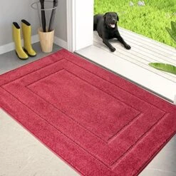 PURRUGS Dirt Trapper Door Mat 32" X 70", Non-Slip/Skid Machine Washable Entryway Rug, Dog Door Mat, Super Absorbent Welcome Mat For Muddy Wet Shoes And Paws, Burgundy Red 31 PURRUGS Dirt Trapper Door Mat 32" X 70", Non-Slip/Skid Machine Washable Entryway Rug, Dog Door Mat, Super Absorbent Welcome Mat For Muddy Wet Shoes And Paws, Burgundy Red -Zoo Shop 61pFtbPFSwL. AC 1