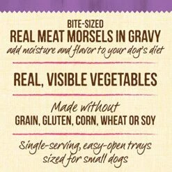 Merrick Lil' Plates Grain Free Small Dog Food, Itsy Bitsy Beef Stew Recipe, Wet Dog Food - (12) 3.5 Oz. Tubs 13 Merrick Lil' Plates Grain Free Small Dog Food, Itsy Bitsy Beef Stew Recipe, Wet Dog Food - (12) 3.5 Oz. Tubs -Zoo Shop 61qx3AAR9tL