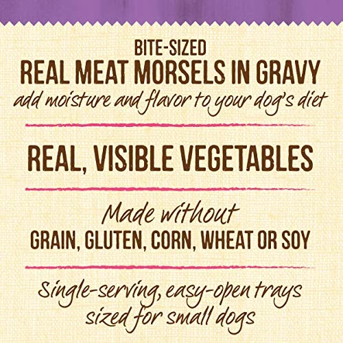 Merrick Lil' Plates Grain Free Small Dog Food, Itsy Bitsy Beef Stew Recipe, Wet Dog Food - (12) 3.5 Oz. Tubs 8 Merrick Lil' Plates Grain Free Small Dog Food, Itsy Bitsy Beef Stew Recipe, Wet Dog Food - (12) 3.5 Oz. Tubs - Image 6