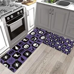 Cartoon Paws Kitchen Runner Rug And Mats Set Of 2, Cute Cat Dog Animal Bones Theme Non Slip Rugs Standing Floor Doormats For Bathroom Living Room Entryway Indoor Decor Khaki -Zoo Shop 61t4sBvO1BL. AC