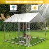 Tmsan Dog Kennel Outdoor, Dog House With Waterproof Roof & Secure Lock, Large Dog Crate Fence, Outside Pet Playpen For Chicken, Rabbit, Cat, 6.67ft -Zoo Shop 61vBzh6IUjL