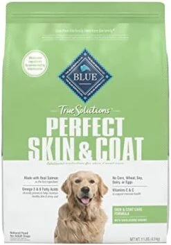 Blue Buffalo True Solutions Perfect Skin & Coat Natural Adult Dry Dog Food, Salmon 24-lb -Zoo Shop 61ws9Z8 4HL. AC