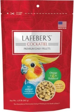 LAFEBER'S Premium Daily Diet Pellets Pet Bird Food, Made With Non-GMO And Human-Grade Ingredients, For Cockatiels, 5 Lb -Zoo Shop 61yJwZ3ehdL. AC